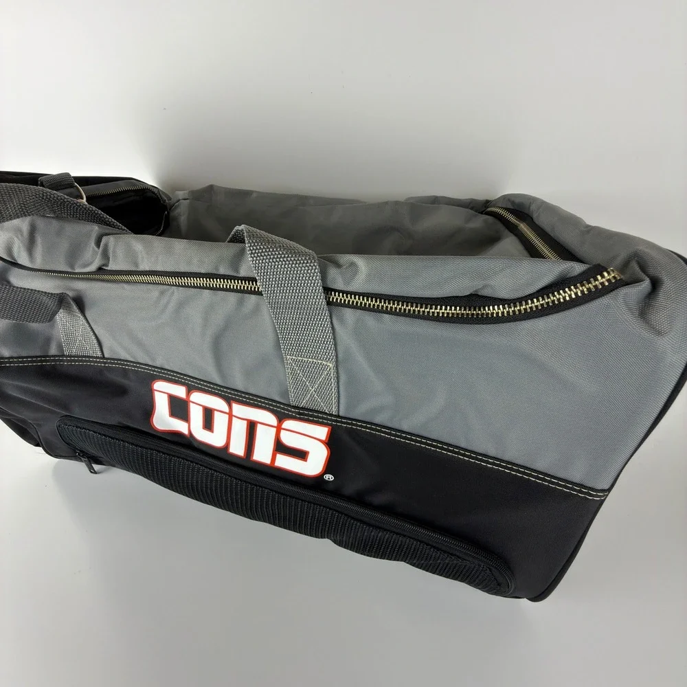 Vintage Converse CONS Duffle Bag Gray Black Large Gym Travel Sport Bag NWT NOS